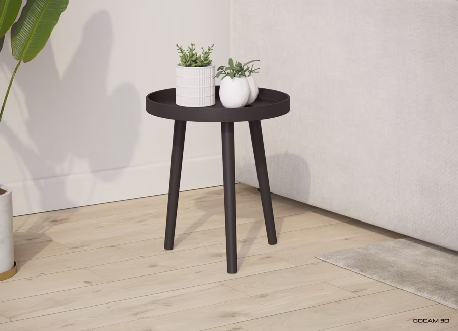 Realistic exterior 3D rendering of a real estate project imaged in three dimensions.