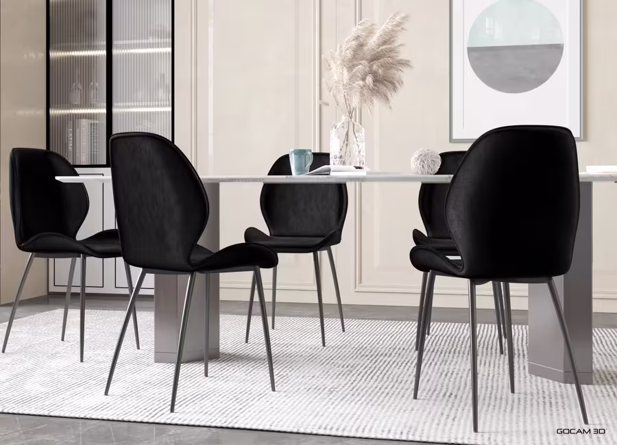 White background 3D rendering of living room coffee table imaged in three dimensions.